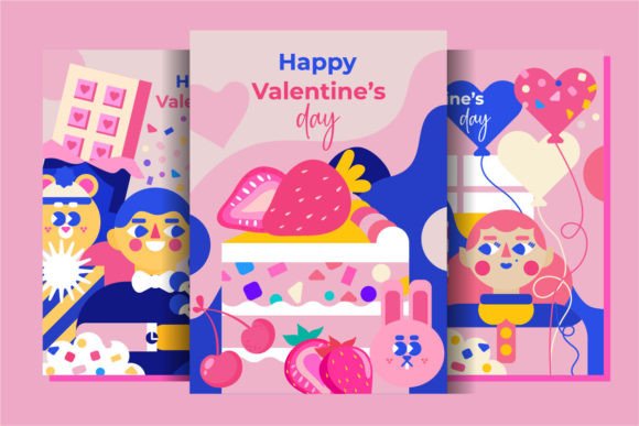 3 Valentine's Day Templates: Modern Love in Flat Design