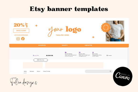 4 Etsy Banner Mockup Templates for Instant Branding