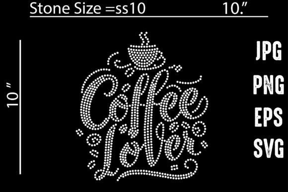 Coffee Lover Rhinestone Templates: A Sparkling Design Asset