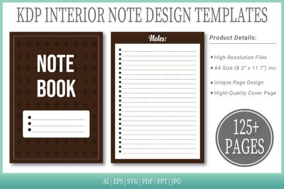Deep Oak Color Notepad Templates: A Warm, Professional KDP Interior