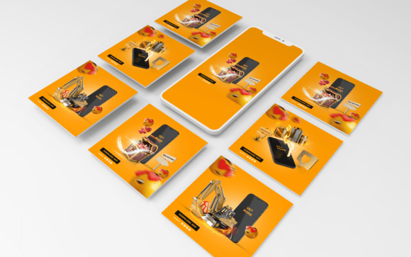Elevate Your Brand with Social Media Templates-App-Tech-011-22