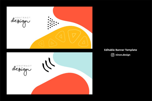 Elevate Your Projects with Trendy Banner Templates Featuring Abstract Shapes