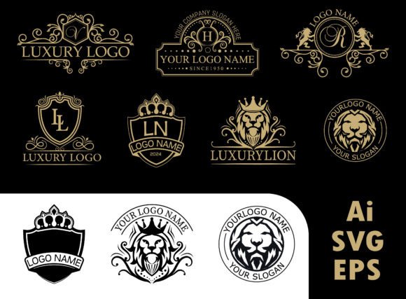 Essential Luxurious Logo Templates: Modern Vector Branding