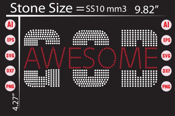 God Awesome Rhinestone Templates Design