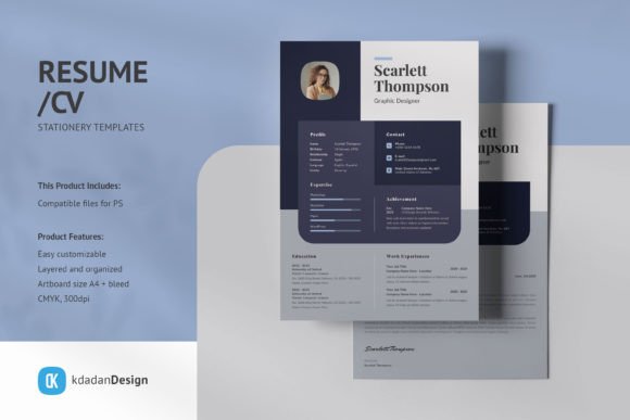 Modern Resume CV Design Templates Vol 204: A Professional Edge