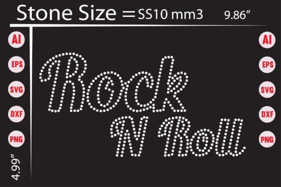 Rock N Roll Rhinestone Templates: Edgy Designs for Creative Projects