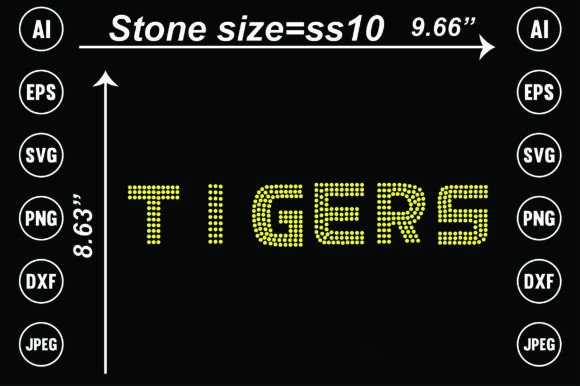Unleash Your Creativity with Tiger Rhinestone Templates