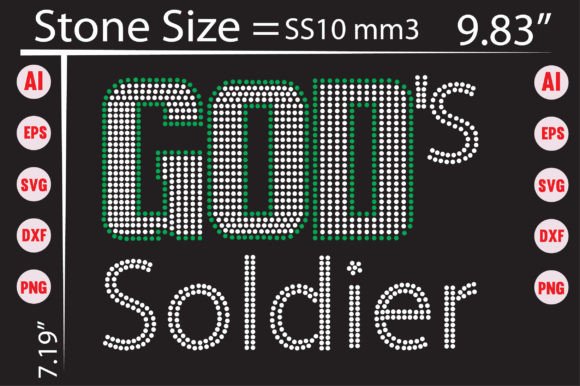 Unleash Your Inner Champion with God's Soldier Rhinestone Templates