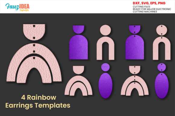 Unlock Vibrant Creations with Rainbow Earrings Templates